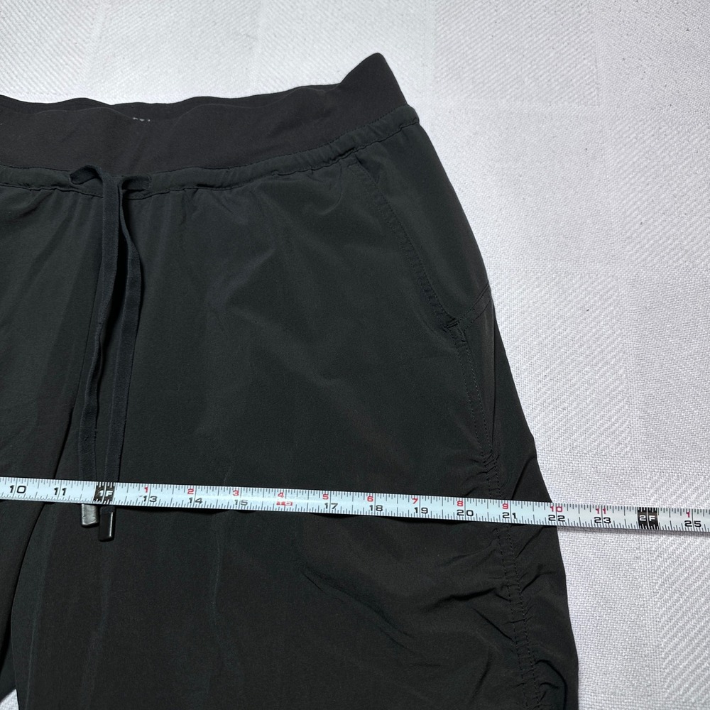 Athleta Attitude Pants Womens 10 Ruched Legs Lightweight Stretch Jogger Black - Picture 9 of 13